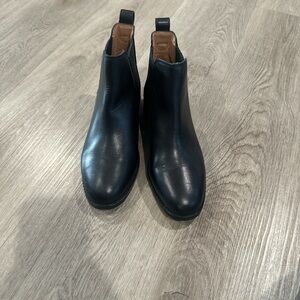 Madewell Black Ankle Boots Classic Chelsea Style